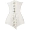 imageCharmian Womens 26 Steel Boned Cotton Long Torso Hourglass Body Shaper CorsetWhite
