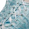 image:imageCharmian Womens Victorian Vintage Brocade Lace Up Bustier Overbust Corset TopBlueplastic Bones