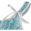 image:imageCharmian Womens Victorian Vintage Brocade Lace Up Bustier Overbust Corset TopBlueplastic Bones
