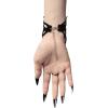 image:imageCharmian Womens Gothic Punk Spider Web Lace Hand Bracelet with Finger ChainBlack