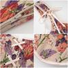 image:imageCharmian Womens Renaissance Floral LaceUp Bustier Corset Vest with ZipperBeige