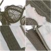 image:imageCharmian Womens Y2K Spaghetti Strap Lace Mesh Bustier Corset Going Out TopsOlive Green