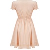 image:imageCharmian Womens Elegant Square Neck Puff Sleeve Aline Midi Dress with Lace Hem