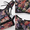 image:imageCharmian Womens Renaissance Floral LaceUp Bustier Corset Vest with Zipper