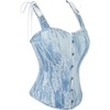 image:imageCharmian Womens Renaissance Floral Overbust Slimming Lace Corset Bustier Top