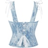 image:imageCharmian Womens Renaissance Floral Overbust Slimming Lace Corset Bustier Top