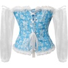 image:imageCharmian Womens Renaissance Off Shoulder Jacquard Floral Overbust Corset Top