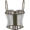 image:imageCharmian Womens Y2K Spaghetti Strap Lace Mesh Bustier Corset Going Out Tops