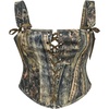 image:imageCharmian Womens Y2K Camo LaceUp Bustier Corset Top with Adjustable Straps