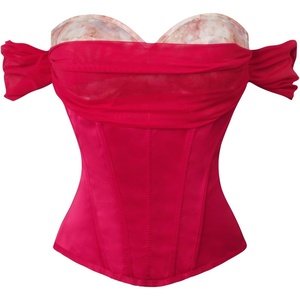 image:imageCharmian Womens Elegant Off Shoulder Sweetheart Overbust Corset Bustier Top