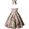 image:imageCharmian Womens 1950s Vintage Retro Sleeveless Swing Floral Halter Corset Dress