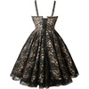 image:imageCharmian Womens Gothic Spaghetti Straps Sleeveless Pleated Lace Up Corset Dress