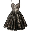 image:imageCharmian Womens Gothic Spaghetti Straps Sleeveless Pleated Lace Up Corset Dress