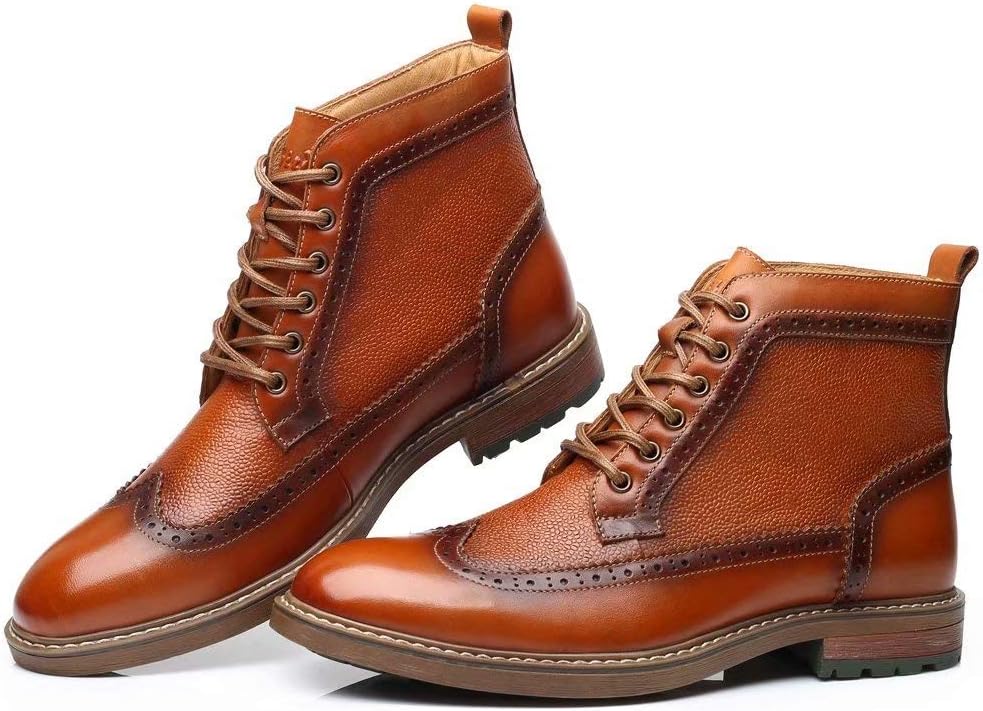 Men's Chelsea Ankle Boots - Side Zipper Dress Boots With Elastic Panels For Work & Casual Wear