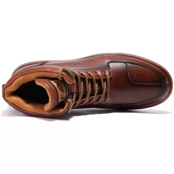 Arkbird Casual Sneaker Shoes Laceup Leather Chukka Boots for MenDark Brown1188