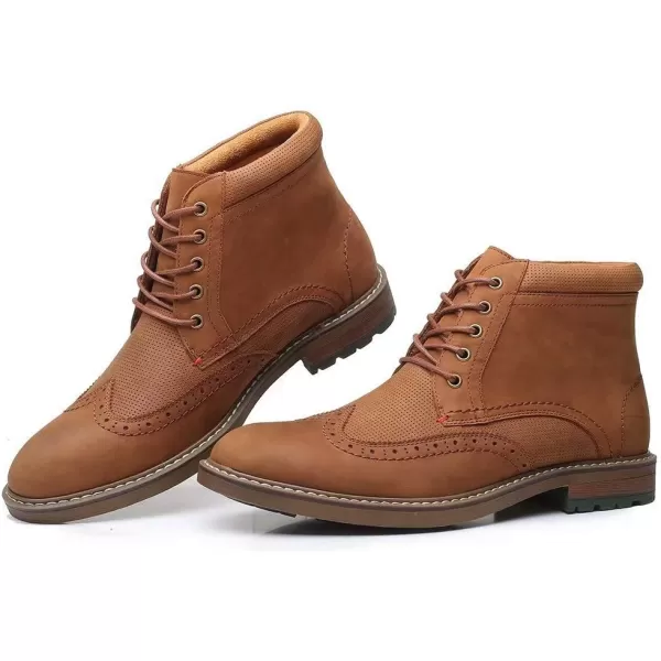 Arkbird Chelsea Ankle Boots for Men Genuine Leather Oxford Casual and Formal Dress BootApricot