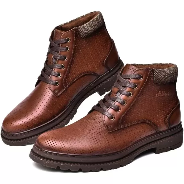 Arkbird Chelsea Ankle Boots for Men Genuine Leather Oxford Casual and Formal Dress BootBrown365