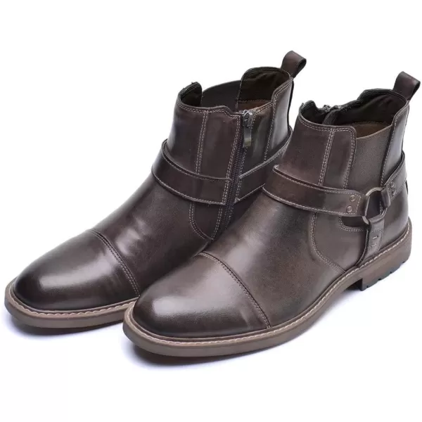 Arkbird Chelsea Ankle Boots for Men Genuine Leather Oxford Casual and Formal Dress BootCoffeezip