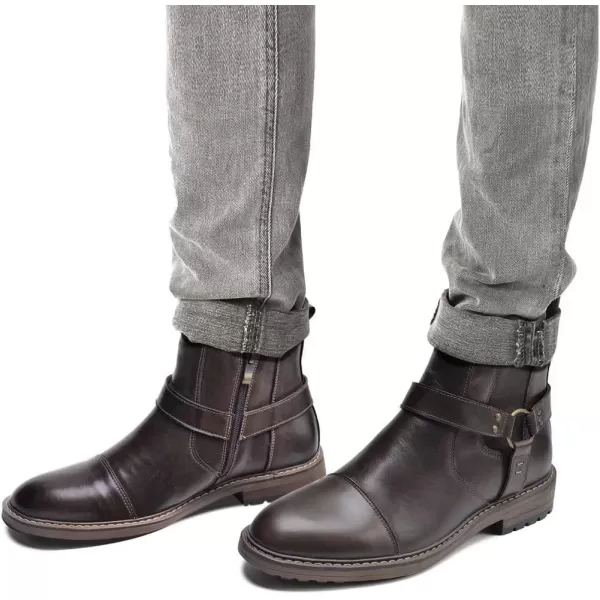 Arkbird Chelsea Ankle Boots for Men Genuine Leather Oxford Casual and Formal Dress BootCoffeezip