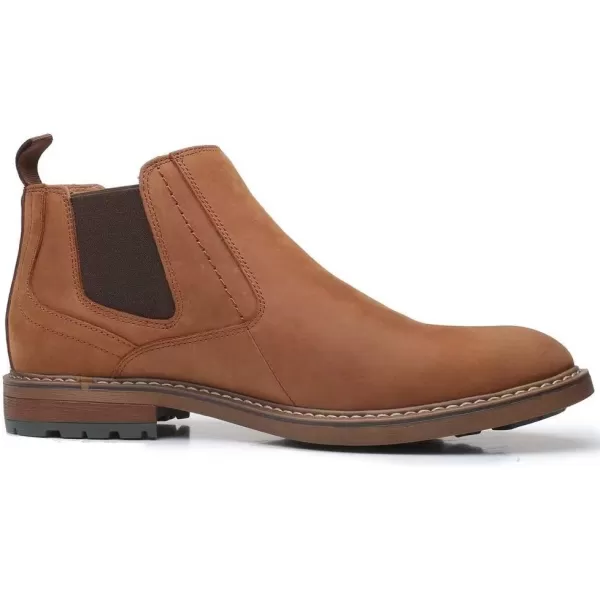 Arkbird Chelsea Ankle Boots for Men Genuine Leather Oxford Casual and Formal Dress BootKhaki