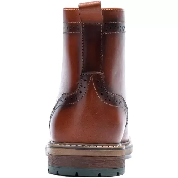 Arkbird Mens Chelsea Boots Stylish and Comfort Leather Chukka Ankle Boots with ZipperBrown 555