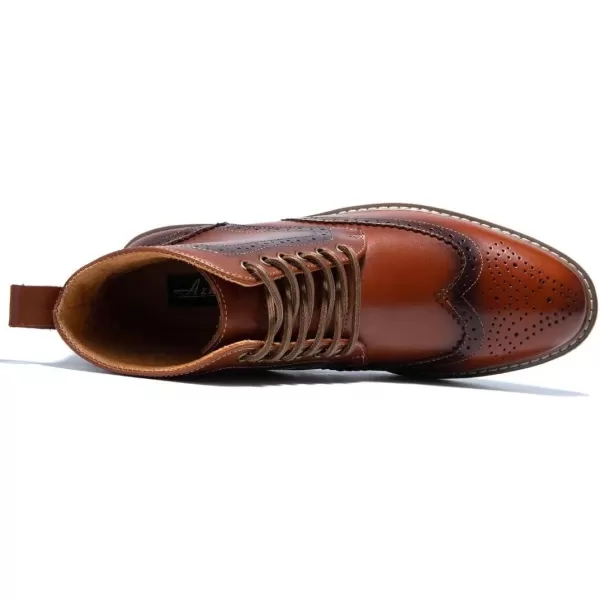Arkbird Mens Chelsea Boots Stylish and Comfort Leather Chukka Ankle Boots with ZipperBrown 555