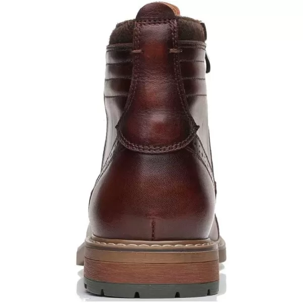 Arkbird Mens Chelsea Boots Stylish and Comfort Leather Chukka Ankle Boots with ZipperBrownish806