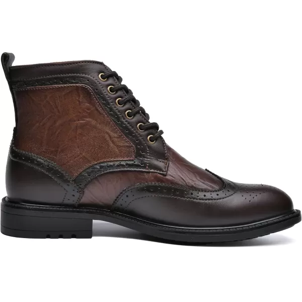 Arkbird Mens Chelsea Boots Stylish and Comfort Leather Chukka Ankle Boots with ZipperCoffee999
