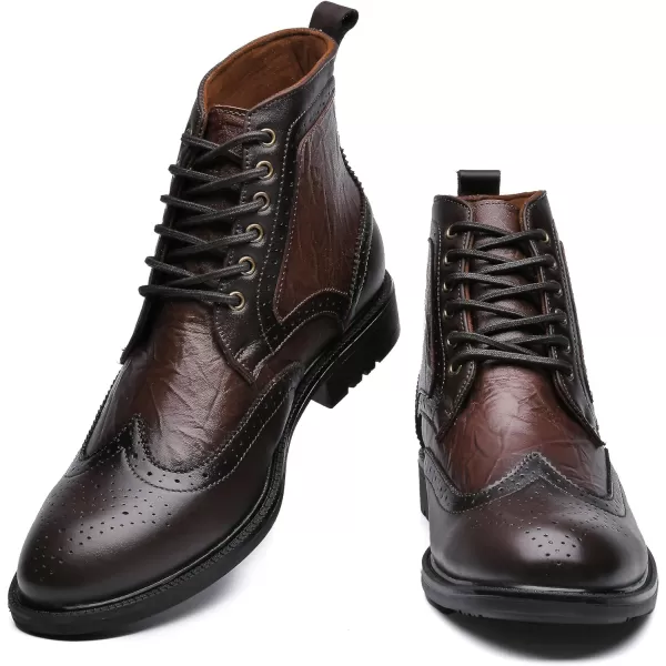 Arkbird Mens Chelsea Boots Stylish and Comfort Leather Chukka Ankle Boots with ZipperCoffee999