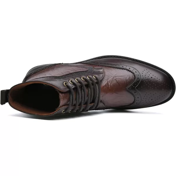 Arkbird Mens Chelsea Boots Stylish and Comfort Leather Chukka Ankle Boots with ZipperCoffee999