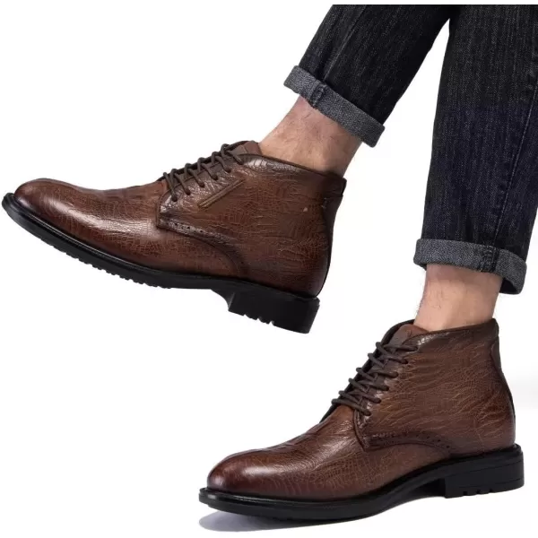 Chukka Boots Fashion and Comfort Casual Oxfords Ankle Lace Up Boot18012gatorsbrown