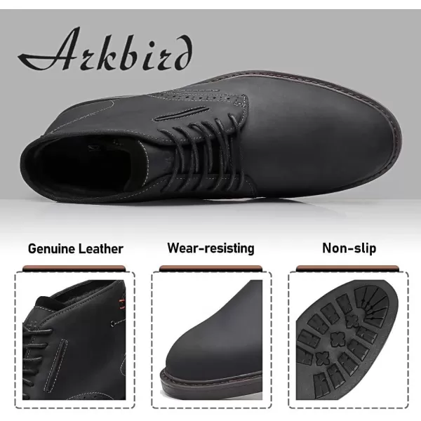 Chukka Boots Fashion and Comfort Casual Oxfords Ankle Lace Up BootBlack