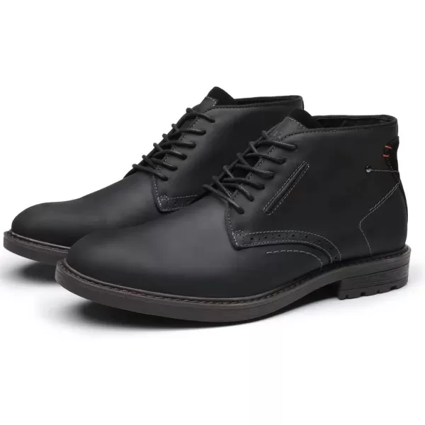 Chukka Boots Fashion and Comfort Casual Oxfords Ankle Lace Up BootBlack