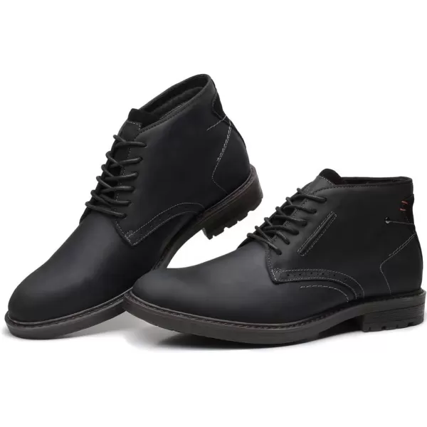 Chukka Boots Fashion and Comfort Casual Oxfords Ankle Lace Up BootBlack