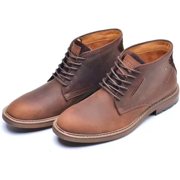 Chukka Boots Fashion and Comfort Casual Oxfords Ankle Lace Up BootDark Brown