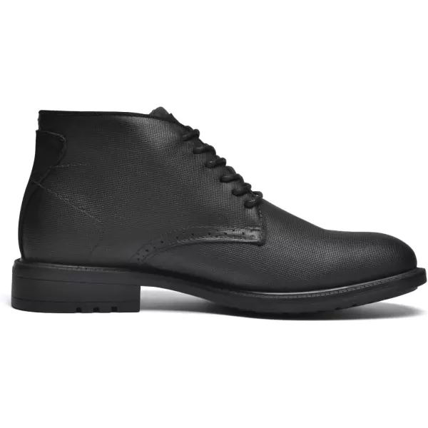 Chukka Boots Fashion and Comfort Casual Oxfords Ankle Lace Up BootSquare Embossing