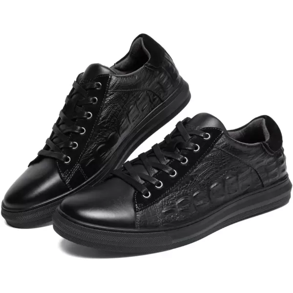 Fashion Sneakers Originals Casual Laceup Oxford Shoes for MenBlack Emboss105