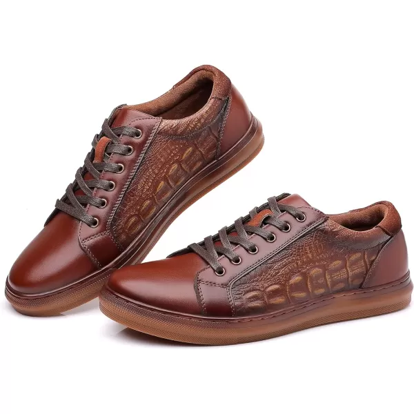 Fashion Sneakers Originals Casual Laceup Oxford Shoes for MenCoffeeemboss103