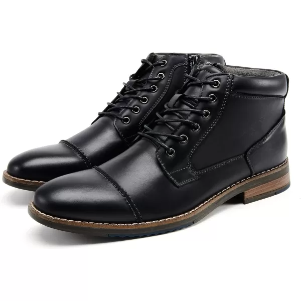 Mens Fashion Oxford Dress Boots Leather Chukka Ankle Boot Business Work Daily Shoes for MenBlack889