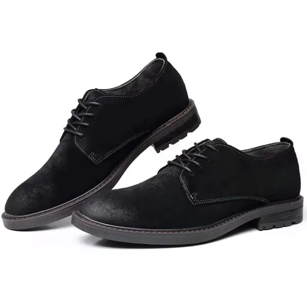 Mens Oxford Casual LaceUp Dress ShoesBlack