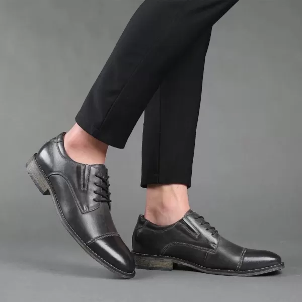 Mens Oxford Casual LaceUp Dress ShoesBlack511