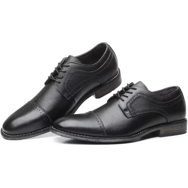 Mens Oxford Casual LaceUp Dress ShoesBlack533