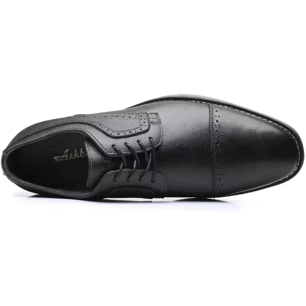 Mens Oxford Casual LaceUp Dress ShoesBlack533