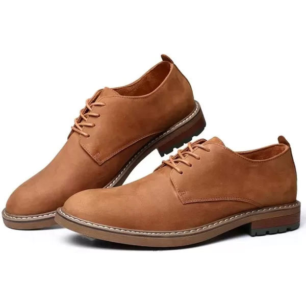 Mens Oxford Casual LaceUp Dress ShoesBrown