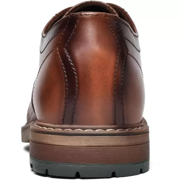 Mens Oxford Casual LaceUp Dress ShoesBrown0168