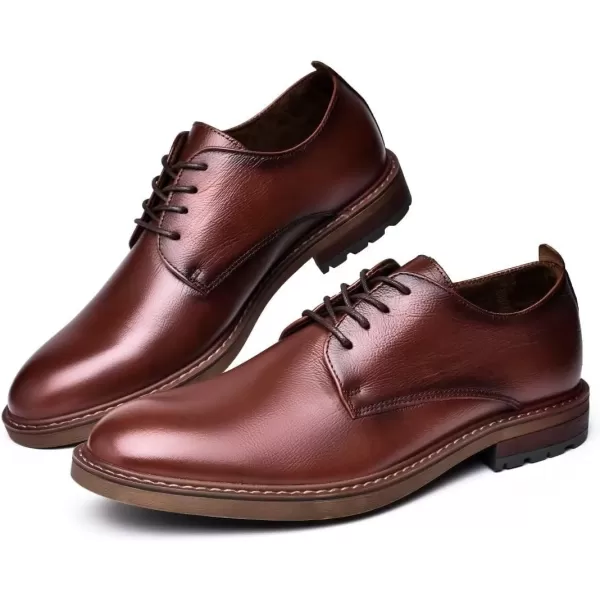 Mens Oxford Casual LaceUp Dress ShoesBrown3586