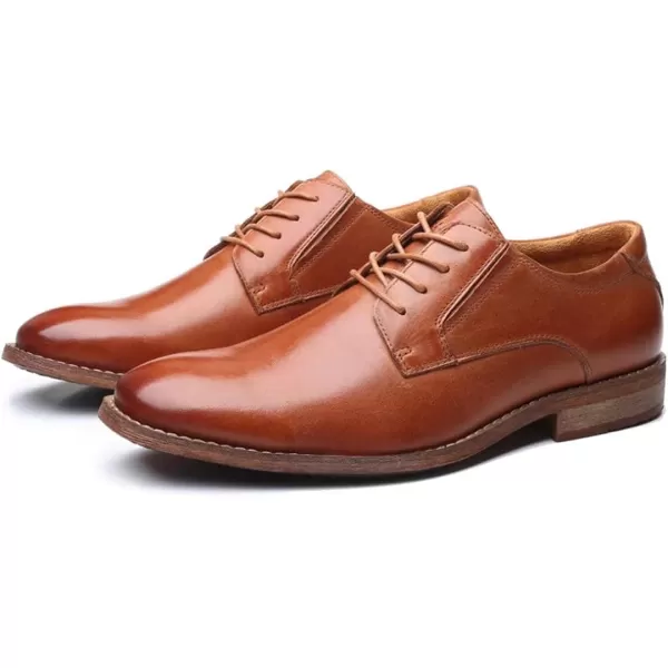 Mens Oxford Casual LaceUp Dress ShoesBrown522