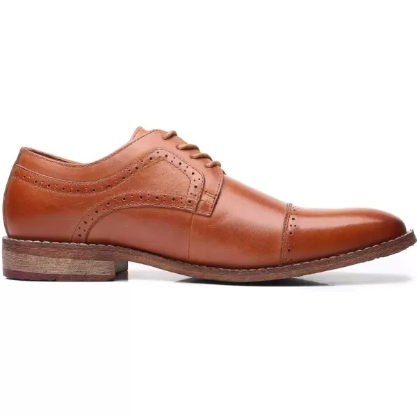 Mens Oxford Casual LaceUp Dress ShoesBrown533