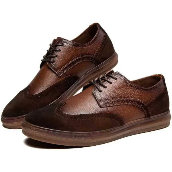 Mens Oxford Casual LaceUp Dress ShoesBrown8961