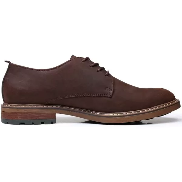 Mens Oxford Casual LaceUp Dress ShoesCoffee